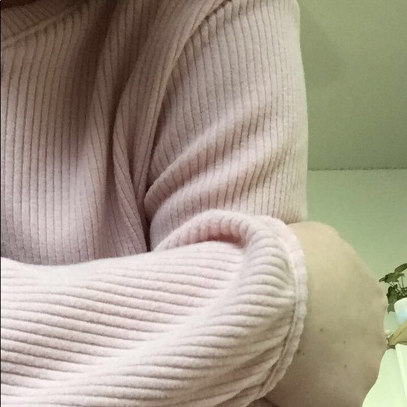 Pink Ribbed Sweatshirt - Picture 4 of 4